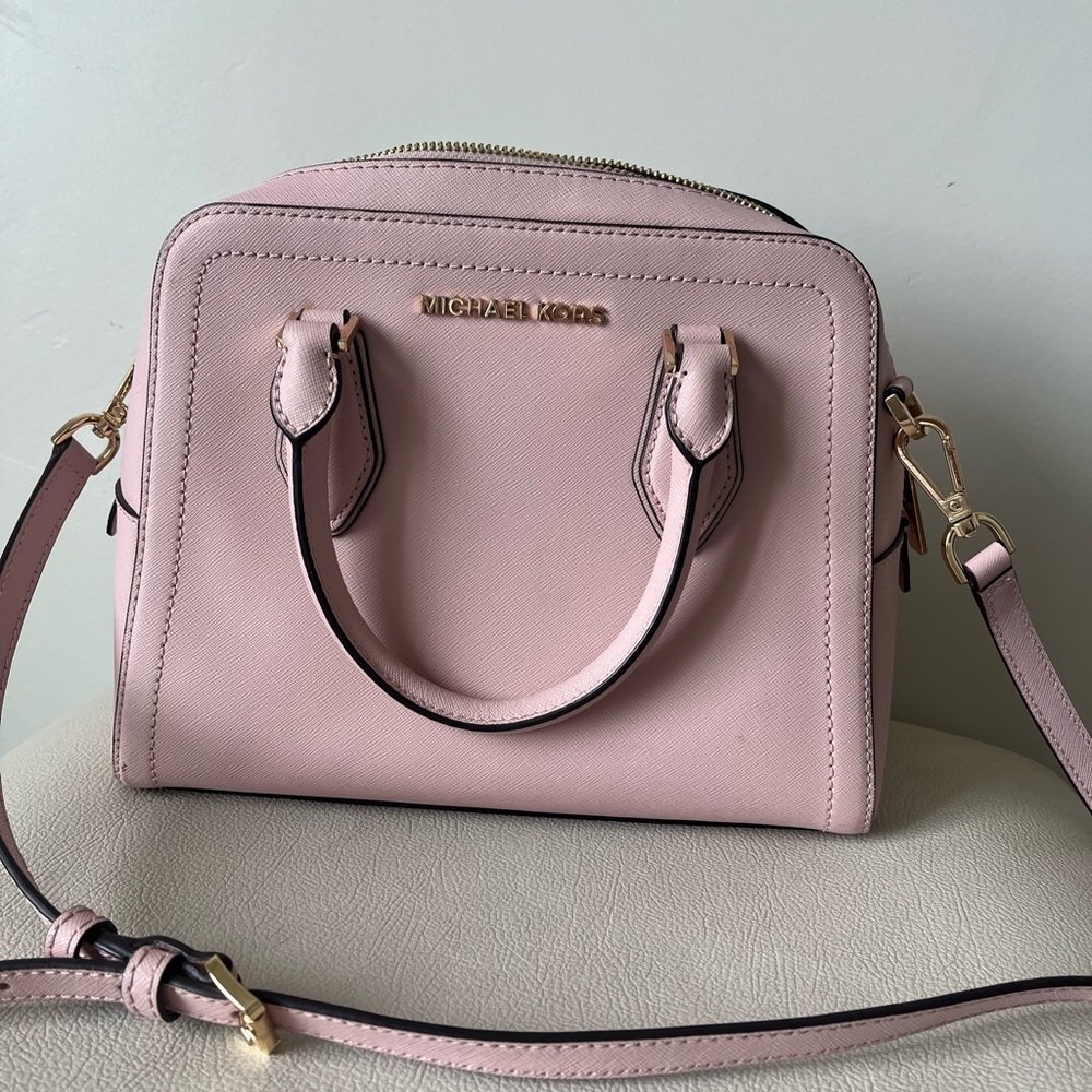 Michael kors Blossom Pink Leather Crossbody Handbag